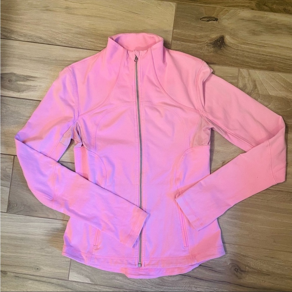 Pink Lululemon full-zip jacket